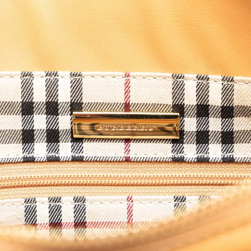 Burberry Leather Tote Brown Leather Very good condition - Box View