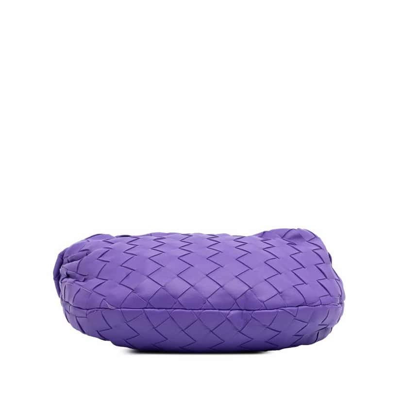Bottega Veneta Mini Nappa Intrecciato Jodie Purple Leather Good condition - Inside View
