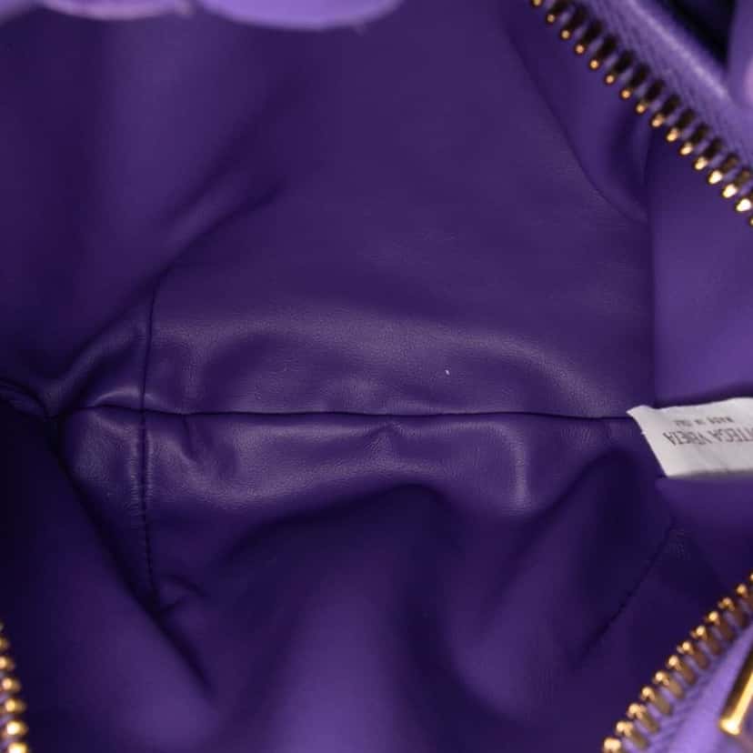 Bottega Veneta Mini Nappa Intrecciato Jodie Purple Leather Good condition - Model View