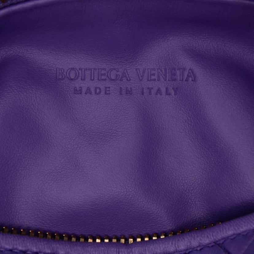 Bottega Veneta Mini Nappa Intrecciato Jodie Purple Leather Good condition - Box View