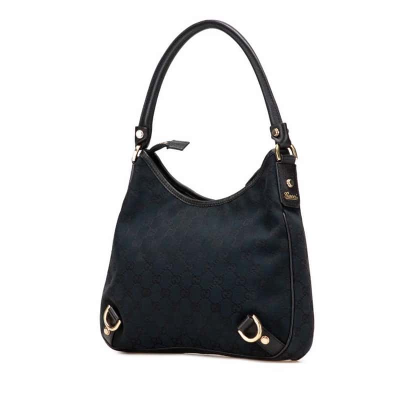 Gucci GG Canvas Abbey D Ring Shoulder Bag Blue Good condition - Back View