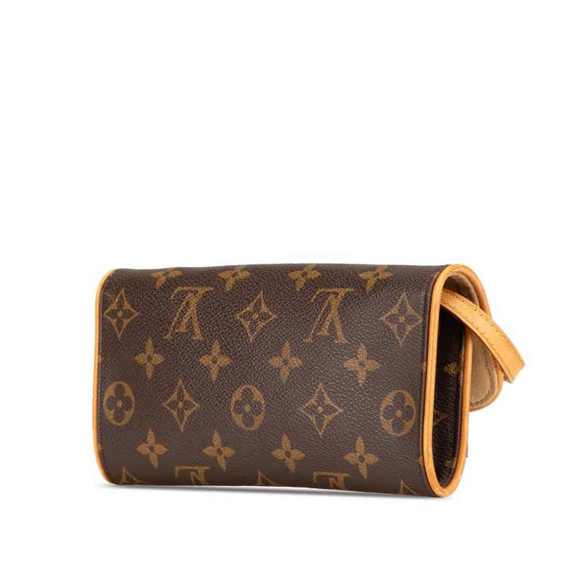 Louis Vuitton Monogram Pochette Twin PM Brown Canvas Good condition - Back View
