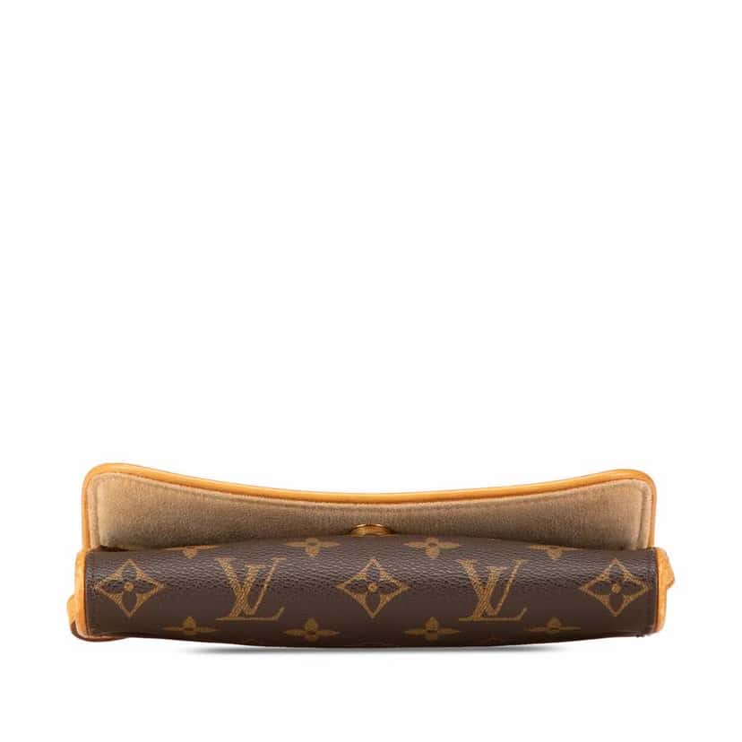 Louis Vuitton Monogram Pochette Twin PM Brown Canvas Good condition - Inside View