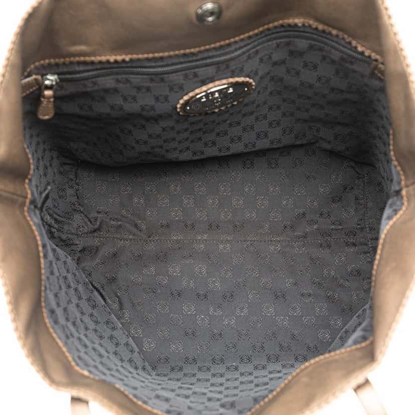 Loewe Anagram Nappa Tote Brown Leather Good condition - Model View