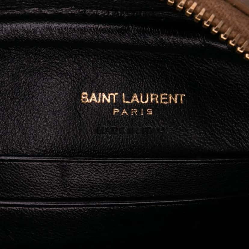 Saint Laurent Nappa Monogram Blogger Bag Brown Leather Good condition - Box View