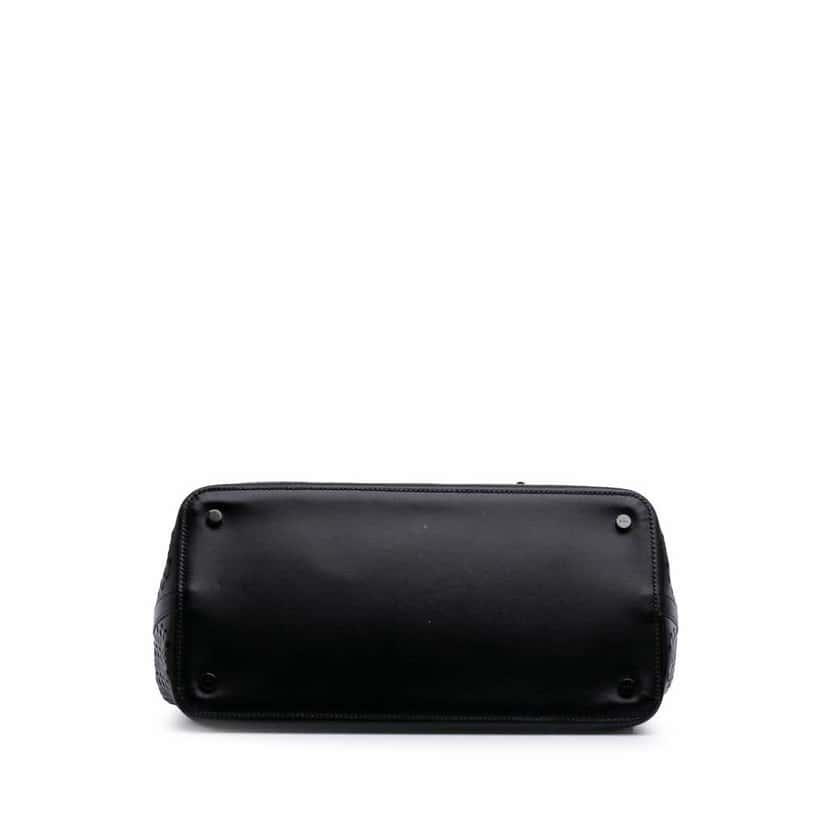 Alaïa Vienne Calfskin Laser Cut Mina 32 Black Leather Good condition - Inside View