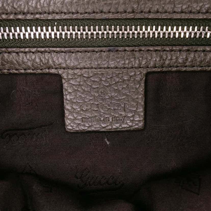 Gucci Large GG Canvas Bamboo Libeccio Tote Brown Good condition - Box View