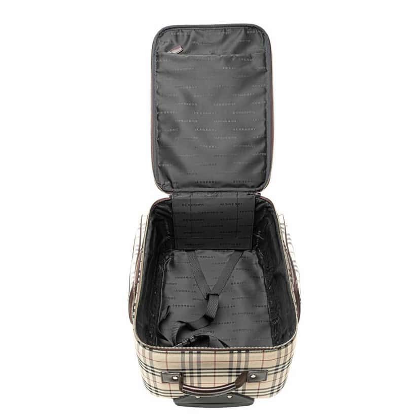Burberry House Check Canvas Luggage Brown Good condition - Model View