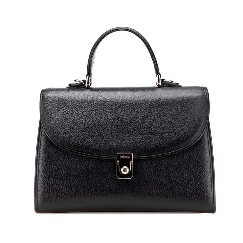 Burberry Leather Satchel Black Leather Good condition - Front View