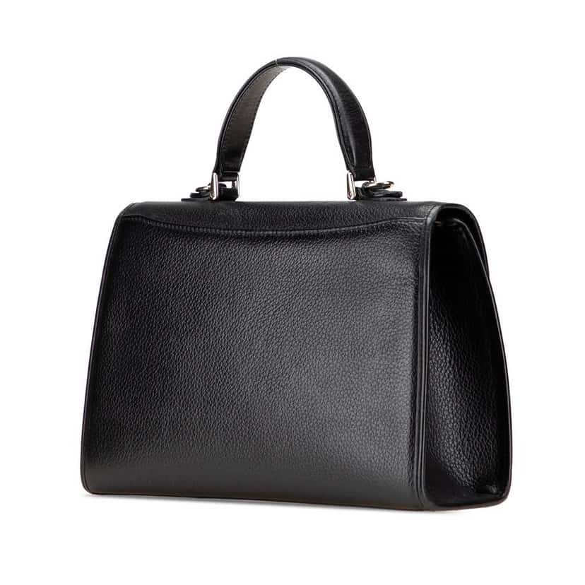 Burberry Leather Satchel Black Leather Good condition - Back View