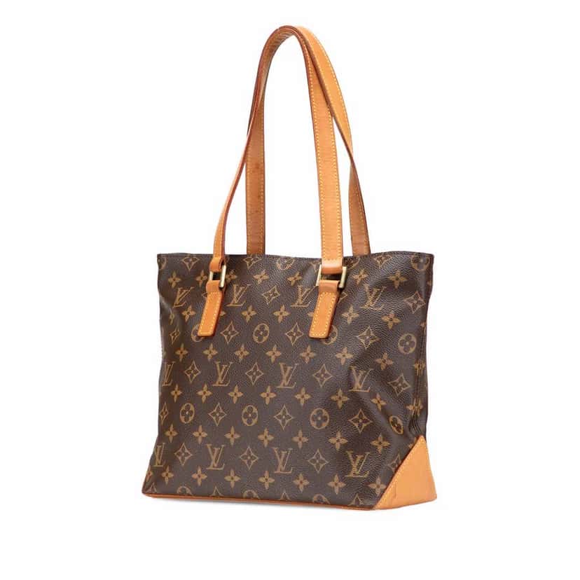Louis Vuitton Monogram Cabas Piano Brown Canvas Good condition - Back View