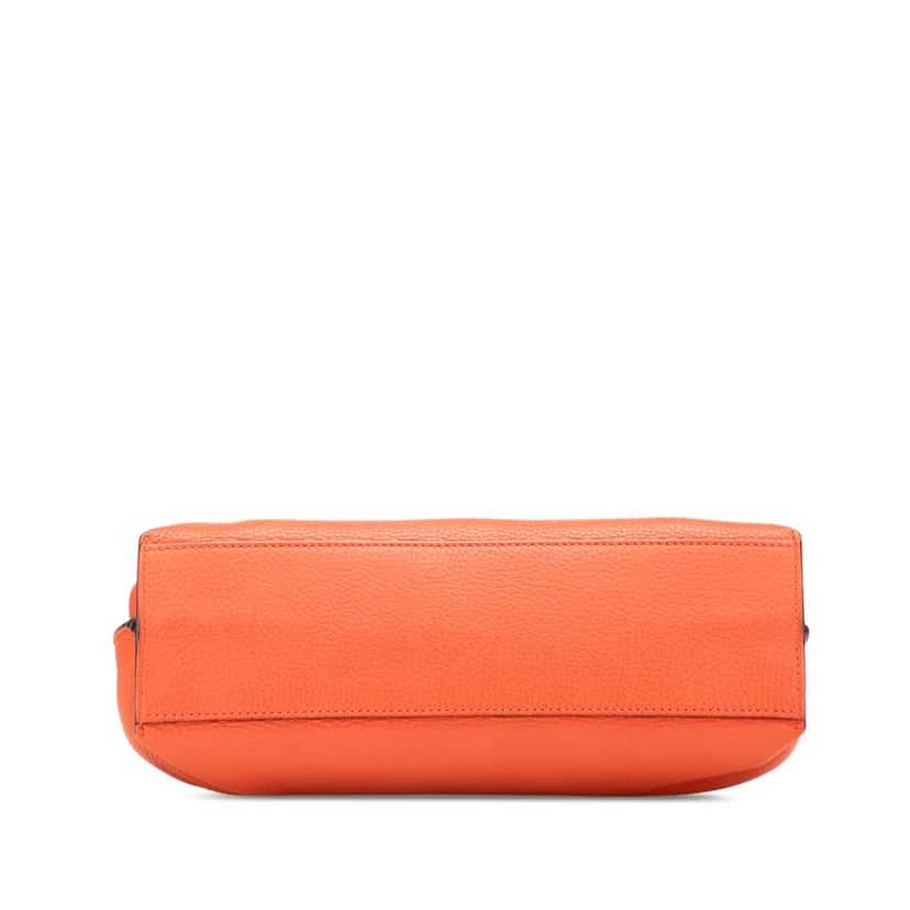 Gucci Small Leather Bamboo Daily Satchel Orange Leather Very good condition - Inside View