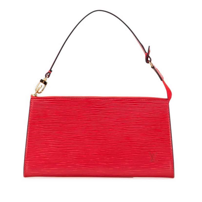 Louis Vuitton Epi Pochette Accessoires Red Leather Good condition - Front View