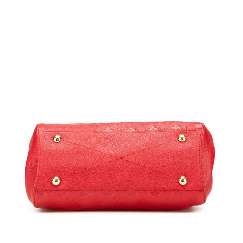 Louis Vuitton Monogram Empreinte Montaigne MM Red Leather Good condition - Inside View