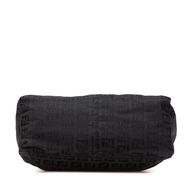Fendi Zucchino Canvas Handbag Black Good condition - Inside View