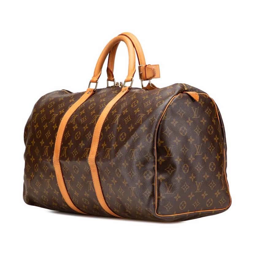 Louis Vuitton Monogram Keepall 50 Brown Canvas Good condition - Back View
