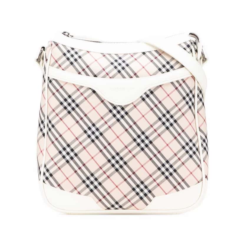 Burberry Nova Check Canvas Crossbody Brown Very good condition - Front View