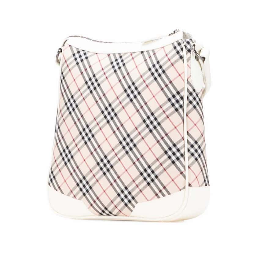 Burberry Nova Check Canvas Crossbody Brown Very good condition - Back View