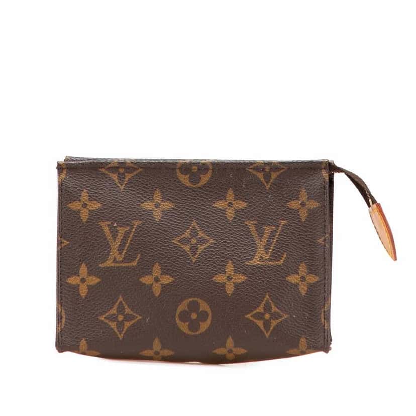 Louis Vuitton Monogram Toiletry Pouch 15 Brown Canvas Good condition - Front View