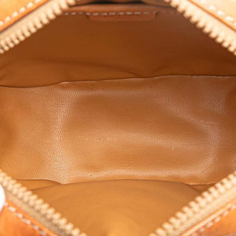 Celine Macadam Coated Canvas Crossbody Brown Good condition - Model View