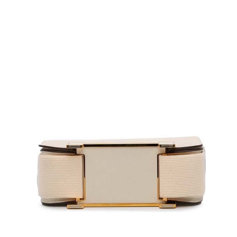 Hermès Chevre Mysore Geta White Leather Good condition - Inside View