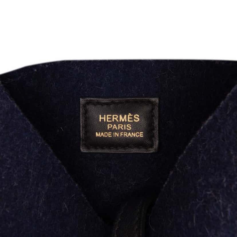 Hermès Feutre and Swift Evelyne TPM Blue Good condition - Box View