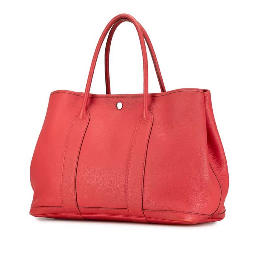 Hermès Negonda Garden Party 36 Pink Leather Good condition - Back View