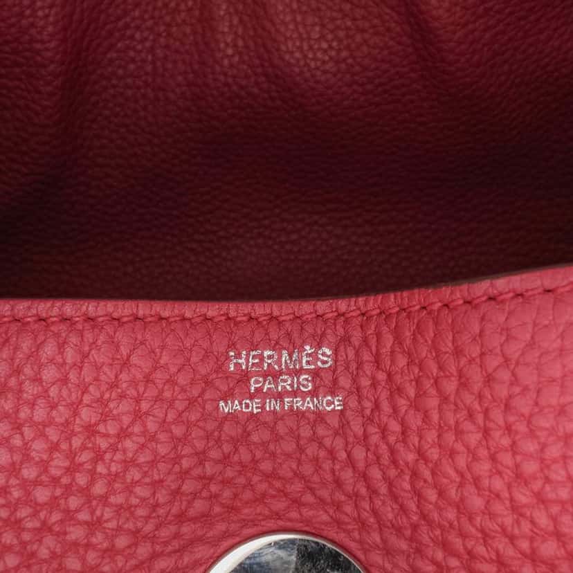 Hermès Clemence Lindy 34 Red Leather Good condition - Box View