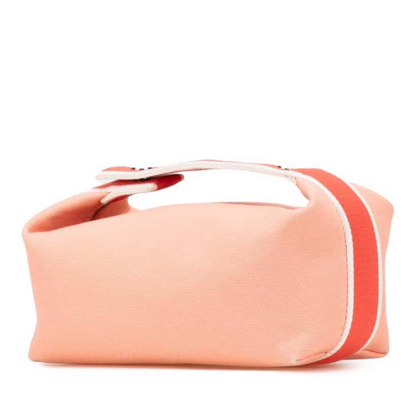 Hermès Small Canvas Bride A Brac Case Pink Good condition - Back View