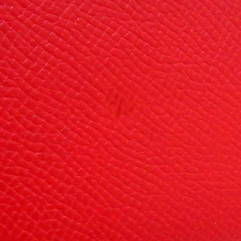 Hermès Epsom Constance Compact Wallet Red Leather Good condition - Box View