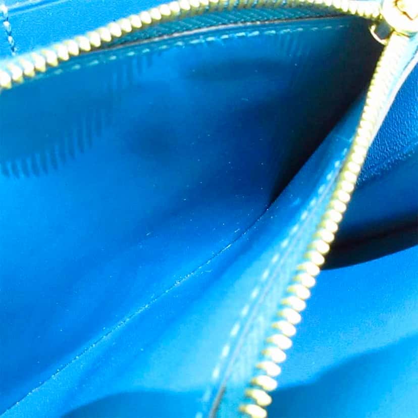 Hermès Constance Compact Wallet Blue Leather Fair condition - Inside View