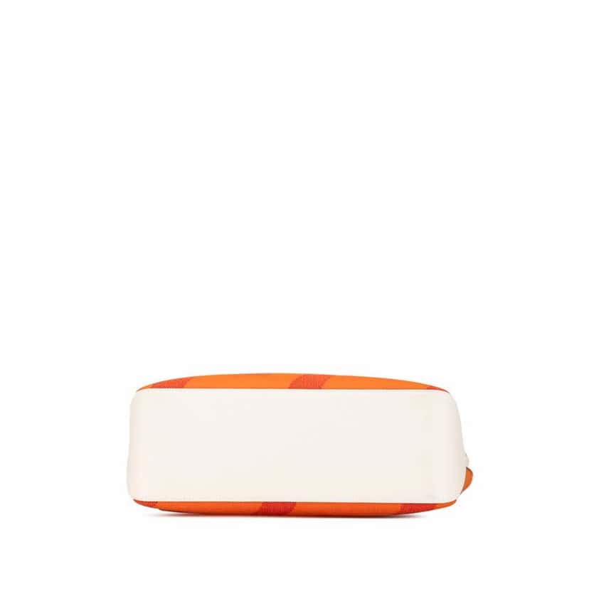 Hermès Toile H and Swift Cabas H en Biais 40 Orange Good condition - Inside View