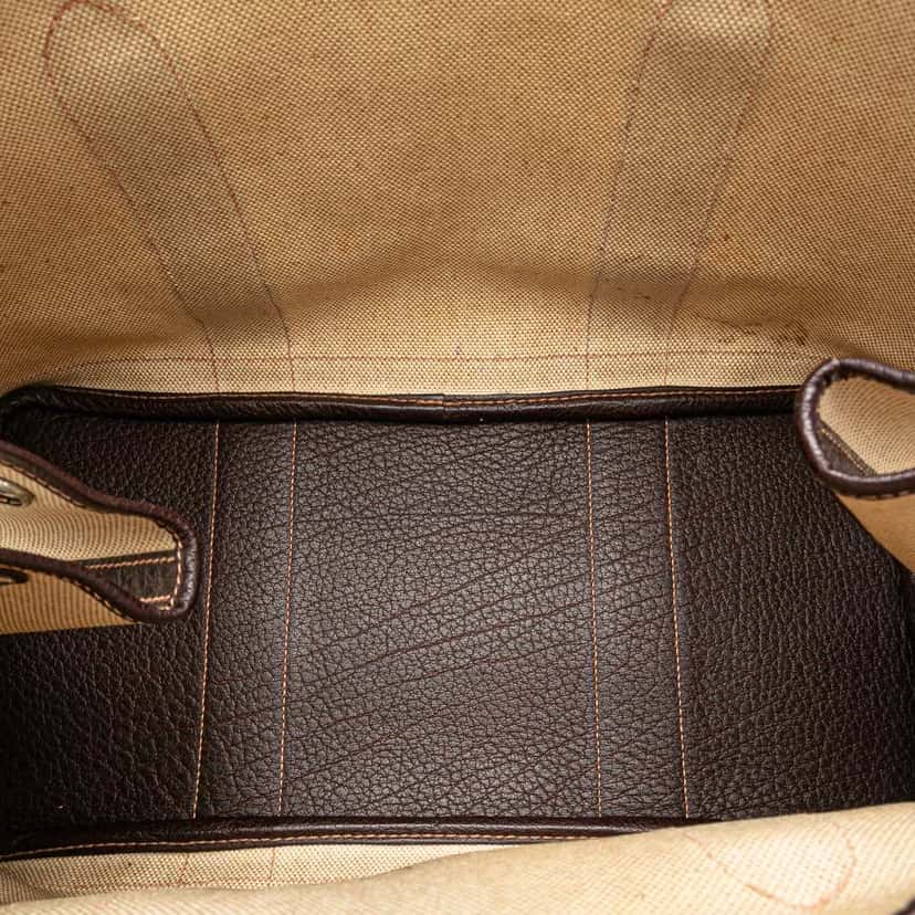 Hermès Toile and Negonda Garden Party 36 Brown Good condition - Model View