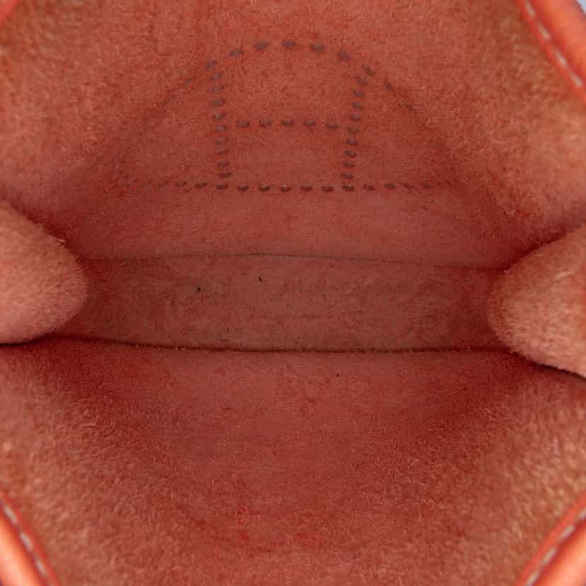 Hermès Clemence Evelyne TPM Orange Leather Good condition - Model View