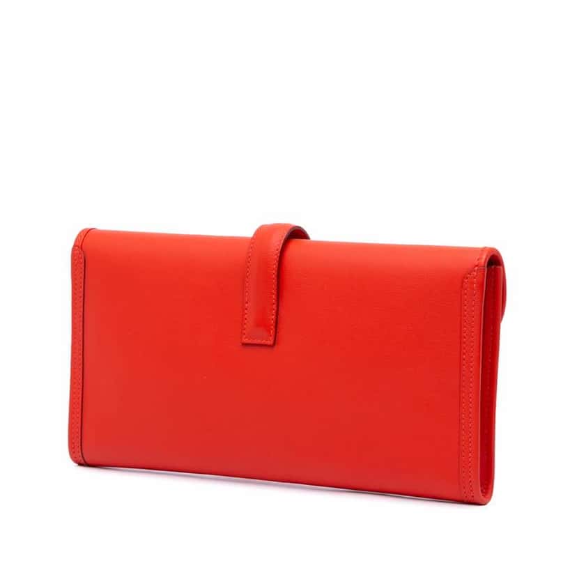 Hermès Swift Jige Elan 29 Red Leather Good condition - Back View