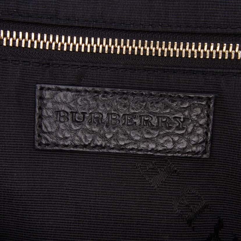 Burberry Small Grained Calfskin Orchard Bowling Bag Black Leather Good condition - Box View
