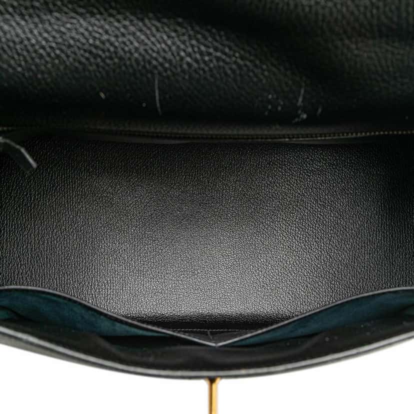 Hermès Ardennes Kelly Sellier 35 Black Leather Good condition - Model View