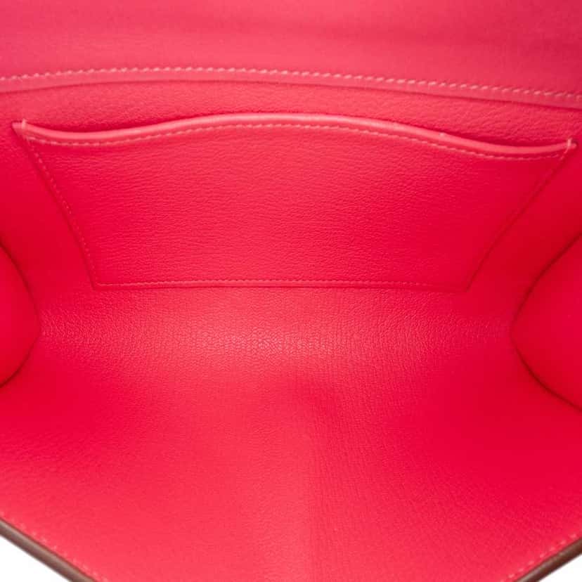 Hermès Tadelakt Medor Clutch 23 Pink Leather Good condition - Model View