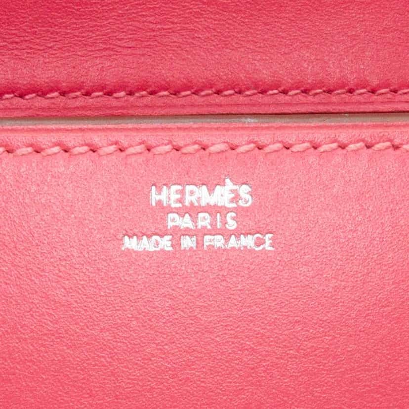 Hermès Tadelakt Medor Clutch 23 Pink Leather Good condition - Box View