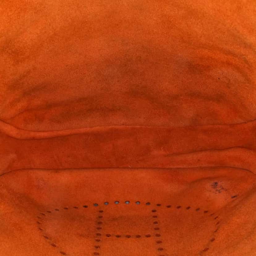 Hermès Clemence Evelyne III PM Orange Leather Good condition - Model View