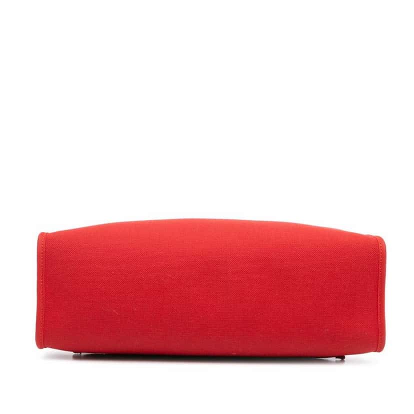 Hermès Toile Herbag Zip 31 Red Good condition - Inside View