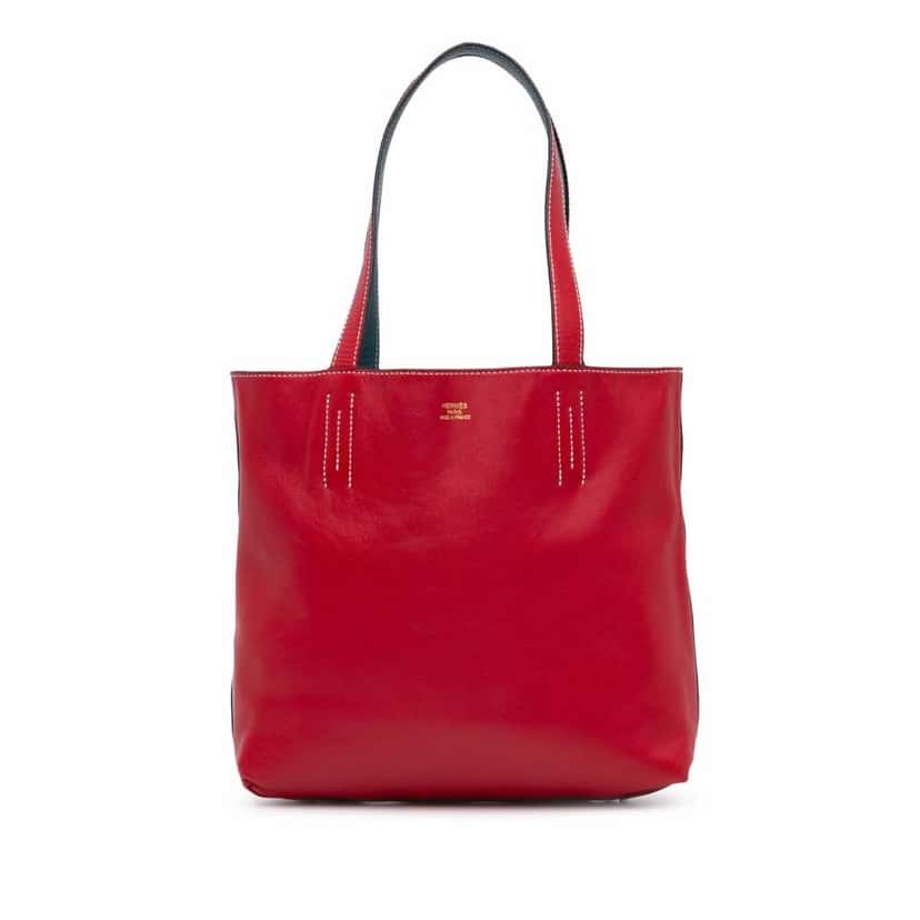 Hermès Clemence Double Sens 36 Red Leather Good condition - Front View