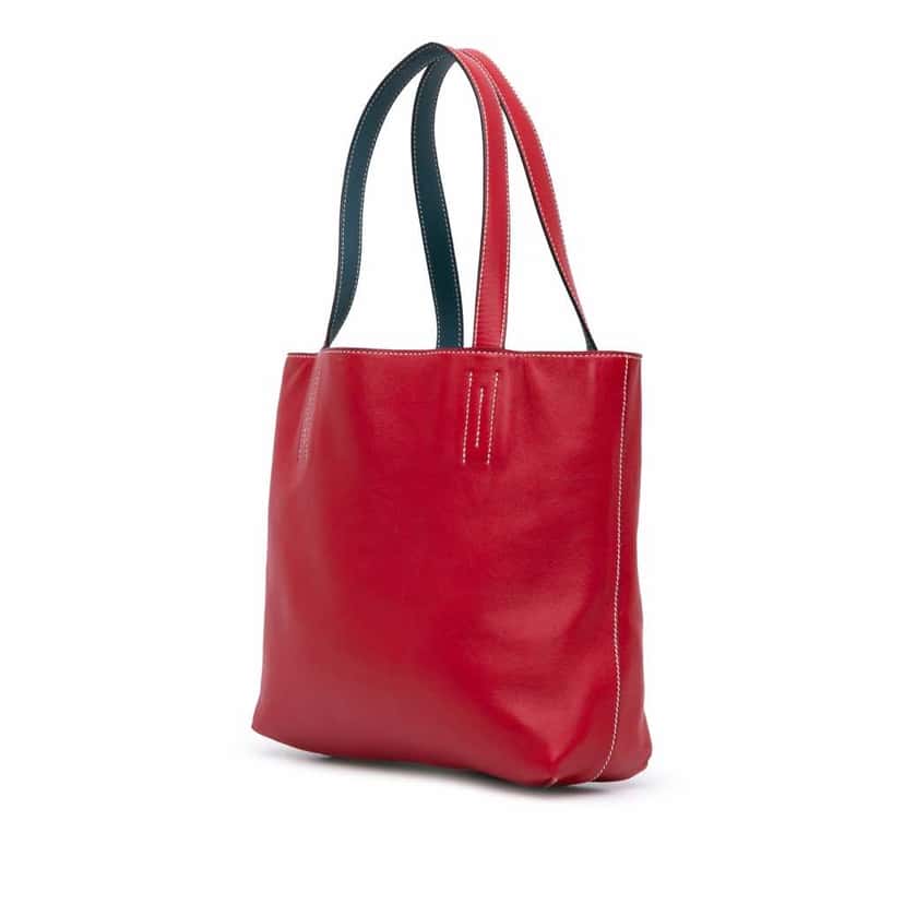 Hermès Clemence Double Sens 36 Red Leather Good condition - Back View