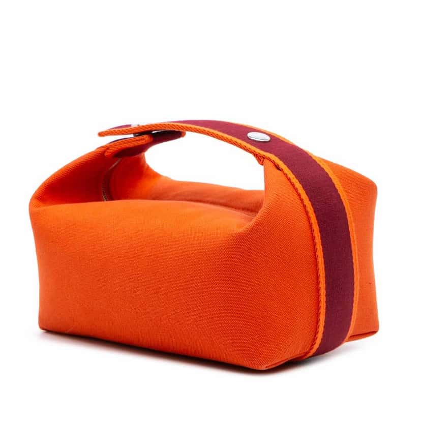 Hermès Small Canvas Bride A Brac Case Orange Good condition - Back View