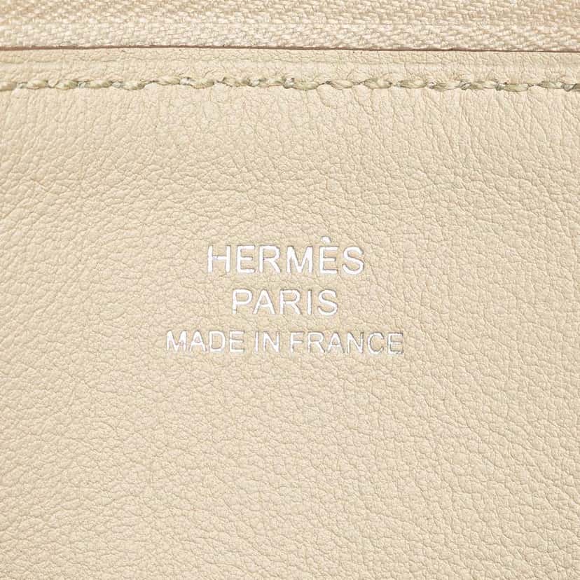 Hermès Swift Brides de Gala en Desordre Tattoo Carre Pocket Pouch White Leather Good condition - Box View