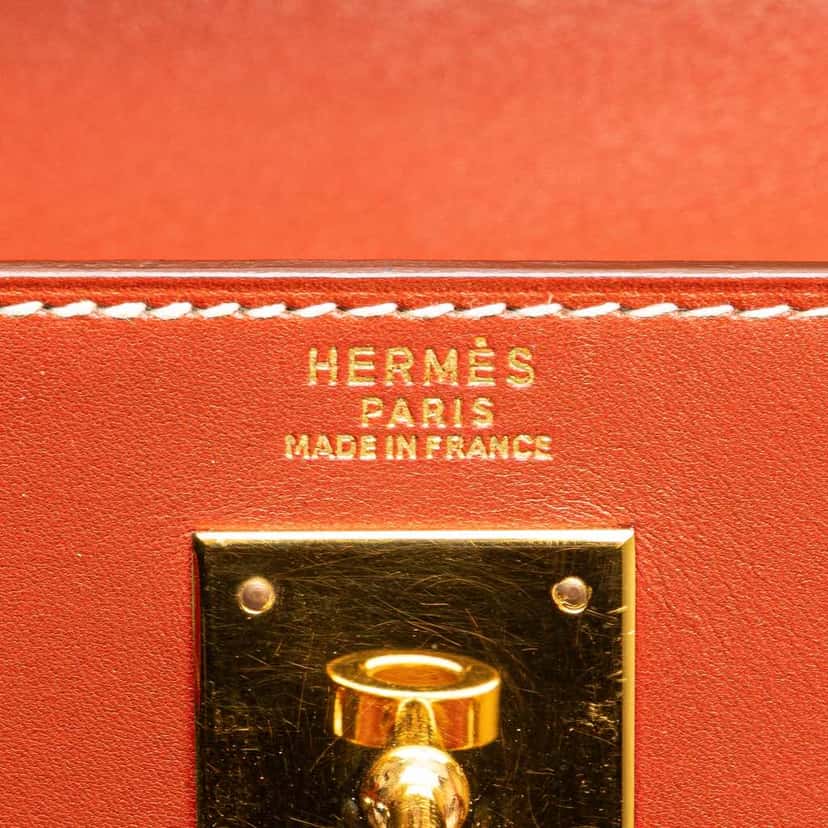 Hermès Box Calf Kelly Retourne 32 Red Leather Good condition - Box View