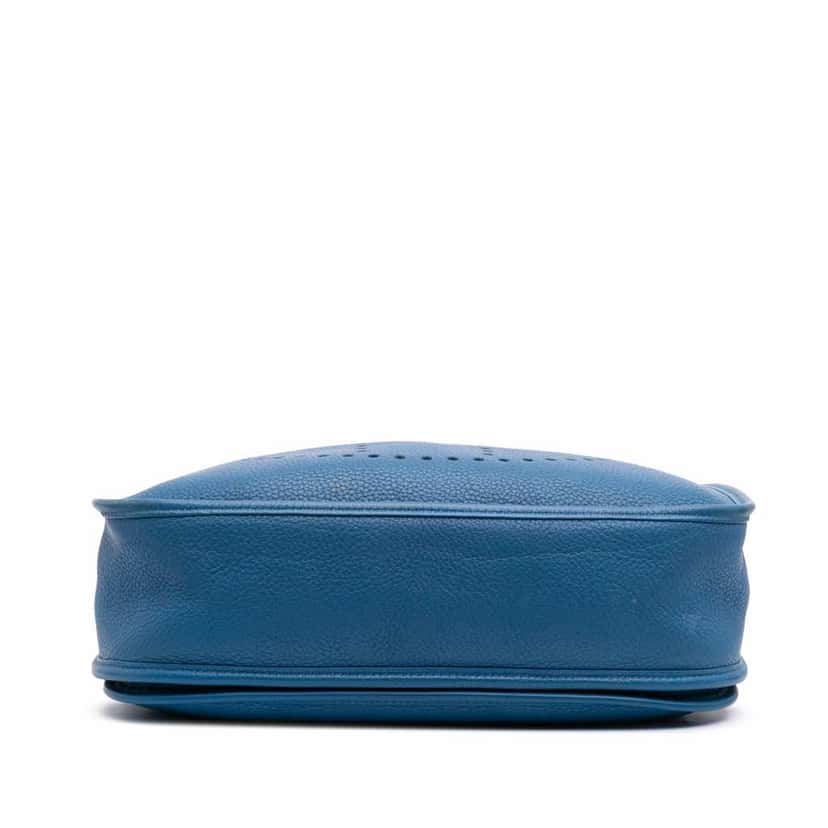 Hermès Clemence Evelyne III 33 Blue Leather Good condition - Inside View