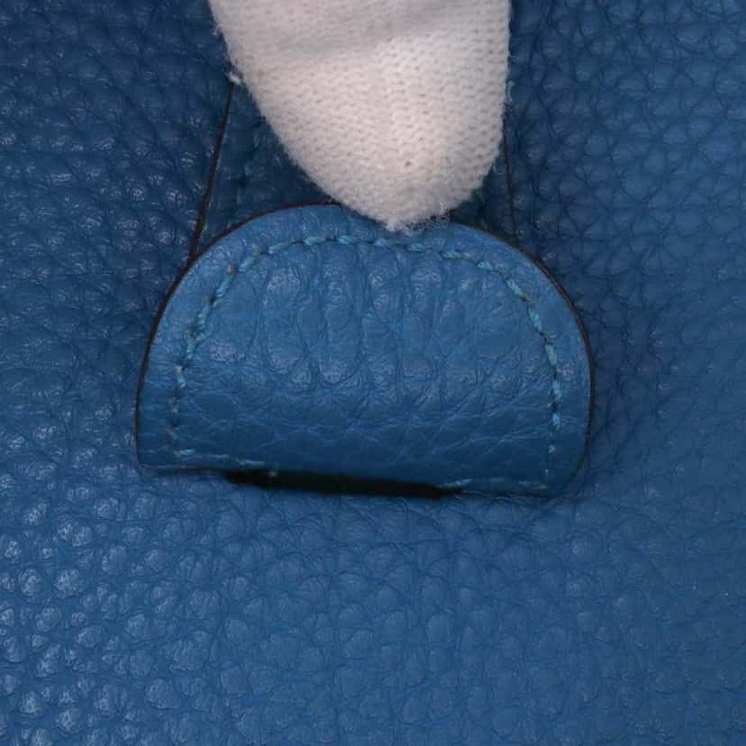 Hermès Clemence Evelyne III 33 Blue Leather Good condition - Box View