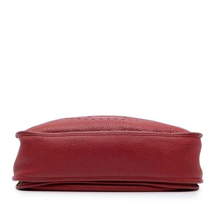 Hermès Clemence Evelyne III 29 PM Red Leather Good condition - Model View