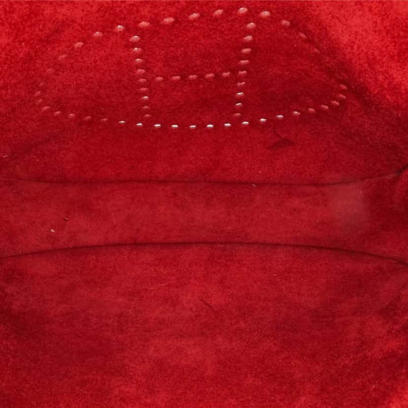 Hermès Clemence Evelyne III 29 PM Red Leather Good condition - Box View